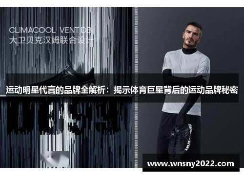 运动明星代言的品牌全解析：揭示体育巨星背后的运动品牌秘密
